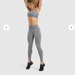 Gymshark vital seamless leggings size small : Smokey Grey Marl